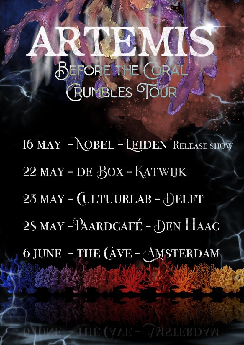Before the Coral Crumbles tour poster with all dates