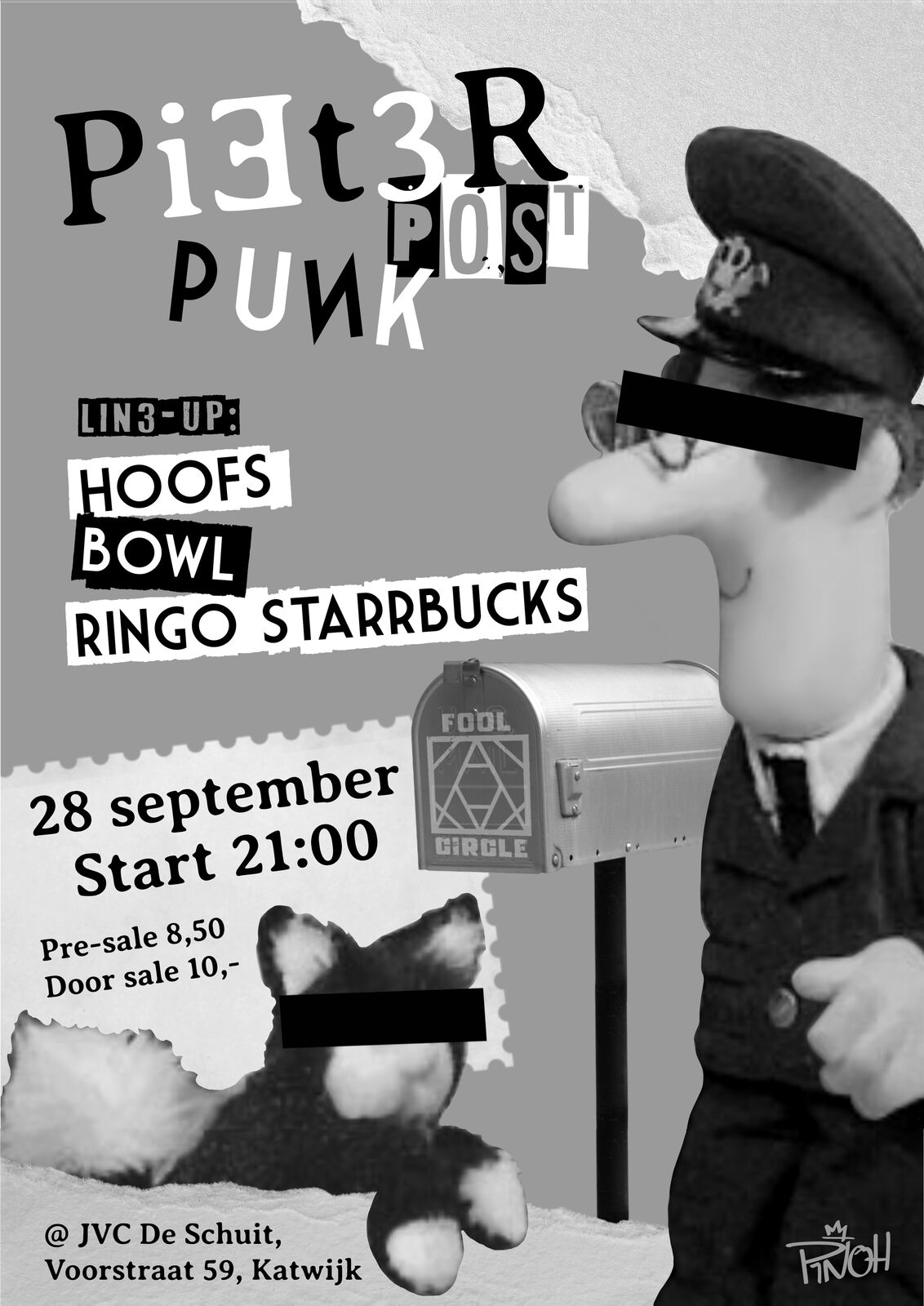 Pieter Post Punk gig poster